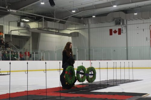Laying of wreaths at East End Arena